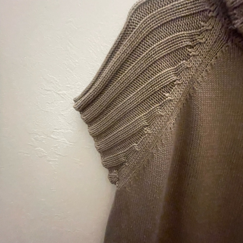 Calvin Klein Tan Knit Sweater Dress Large ? PTP 20” - Picture 3 of 7